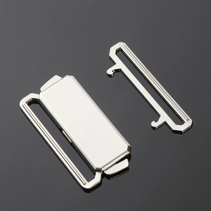 Metal Plate Buckle DZQ184-50 Silver Black Fasteners For Belts Bags Backpacks Webbing <b>Hardware</b> Accessories - Product Image 1