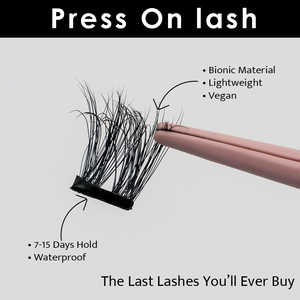 Cils en grappes autocollants réutilisables en cheveux synthétiques imperméables Lazygirl, bande transparente invisible, logo personnalisé, <span class=keywords><strong>effet</strong></span> 3D - Product Image 2