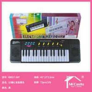 Electronic Keyboard 32-Key Black Plastic Kids Learning Musical Toy Instrument For Children Age 2 To 4 Years - Product Image 1