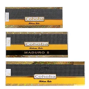 Identificatore definito dall'utente di vendita caldo con etichette ad anello per involucro di sigari in carta olografica etichetta a fascia per sigari