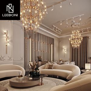 تصميم فاخر مخصص جودة الأوروبية المخملية مصمم منحنى أثاث غرفة المعيشة حقيقي - Product Image 6