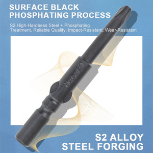 Punta per Cacciavite Phillips S2 di Grado Industriale, Finitura Fosfatata Nera, Gambo da 6mm, Forte Magnetismo per <span class=keywords><strong>Cacciaviti</strong></span> Elettrici <span class=keywords><strong>Serie</strong></span> 802 - Product Image 3