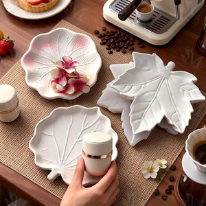 R-023 Moule en silicone alimentaire écologique pour gâteaux, plateau/<span class=keywords><strong>disque</strong></span> en forme de feuille d'érable et assiettes en forme de lotus/feuille de tortue DIY - Product Image 2