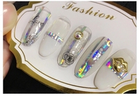 Autocollant pour ongles en mylar Aurora auto-adhésif, transfert facile pour vernis gel, manucure en salon, DIY, autocollant pour ongles en mylar Aurora