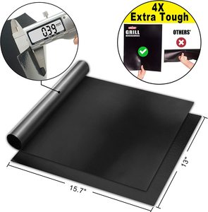 Meilleures ventes 2023 - Tapis de barbecue résistant aux hautes températures, antiadhésif - Tapis de protection pour barbecue avec emballage personnalisé - Product Image 5