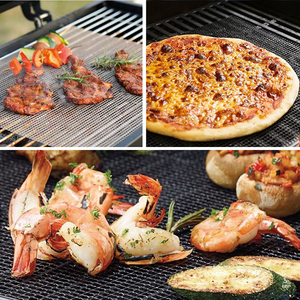 Heat Resistant BBQ <b>Grill</b> <b>Mesh</b> Mats Non Stick Reusable Grilling Net Barbecue Mat <b>for</b> Grilling Cooking Baking Barbecue and Oven - Product Image 6