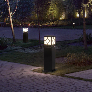 Colonne de clôture de cour de jardin d'allée extérieure super lumineuse ip65 lampe de poteau de porte à énergie solaire étanche - Product Image 5