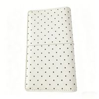 Carnet à spirales A6 à pois prêts à être expédiés, avec porte-cartes et motif étoile simple, logo personnalisable