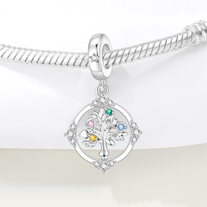 Original White Copper <b>Bead</b> <b>Bracelet</b> - DIY Rotatable Family Tree Accessory, Personalized Women's Jewelry - Product Image 2