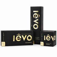 Carton pliable cosmétique noir personnalisé de qualité supérieure avec logo en relief doré pour l'emballage des soins de la peau