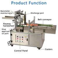 Machine de scellage de boîtes à colle thermofusible semi-automatique pour différentes tailles de boîtes