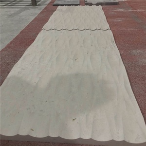 Décoration moderne 3d Panneau Mural Bianco Carrara Marbre Blanc Tuile de Pierre CNC Sculpture Interioe Conception - Product Image 3