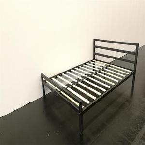 Einfache Moderne Gepolsterte Metallbettrahmen in Schwarz <span class=keywords><strong>Queen</strong></span>/King/Doppelgrößen mit Stauraum - Product Image 1