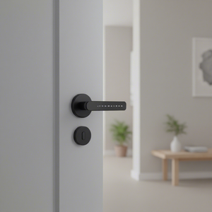 Serrure de porte à empreinte digitale TTlock Tuya en alliage d'aluminium avec support Cloud et cylindre à levier C pour <span class=keywords><strong>portes</strong></span> en bois et en acier - Product Image 1