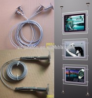 Emlak A4 çift yan akrilik aydınlatmalı Lightbox Poster fotoğraf LED çerçeveli ışık kutusu kare manyetik kristal pencere ekran