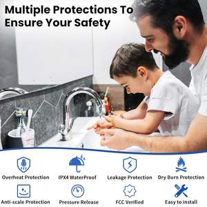 <span class=keywords><strong>Chauffe</strong></span>-<span class=keywords><strong>eau</strong></span> <span class=keywords><strong>électrique</strong></span>, mini-réservoir sous l'évier, <span class=keywords><strong>chauffe</strong></span>-<span class=keywords><strong>eau</strong></span> instantané avec valve de <span class=keywords><strong>d</strong></span>égagement de pression, affichage numérique - Product Image 4