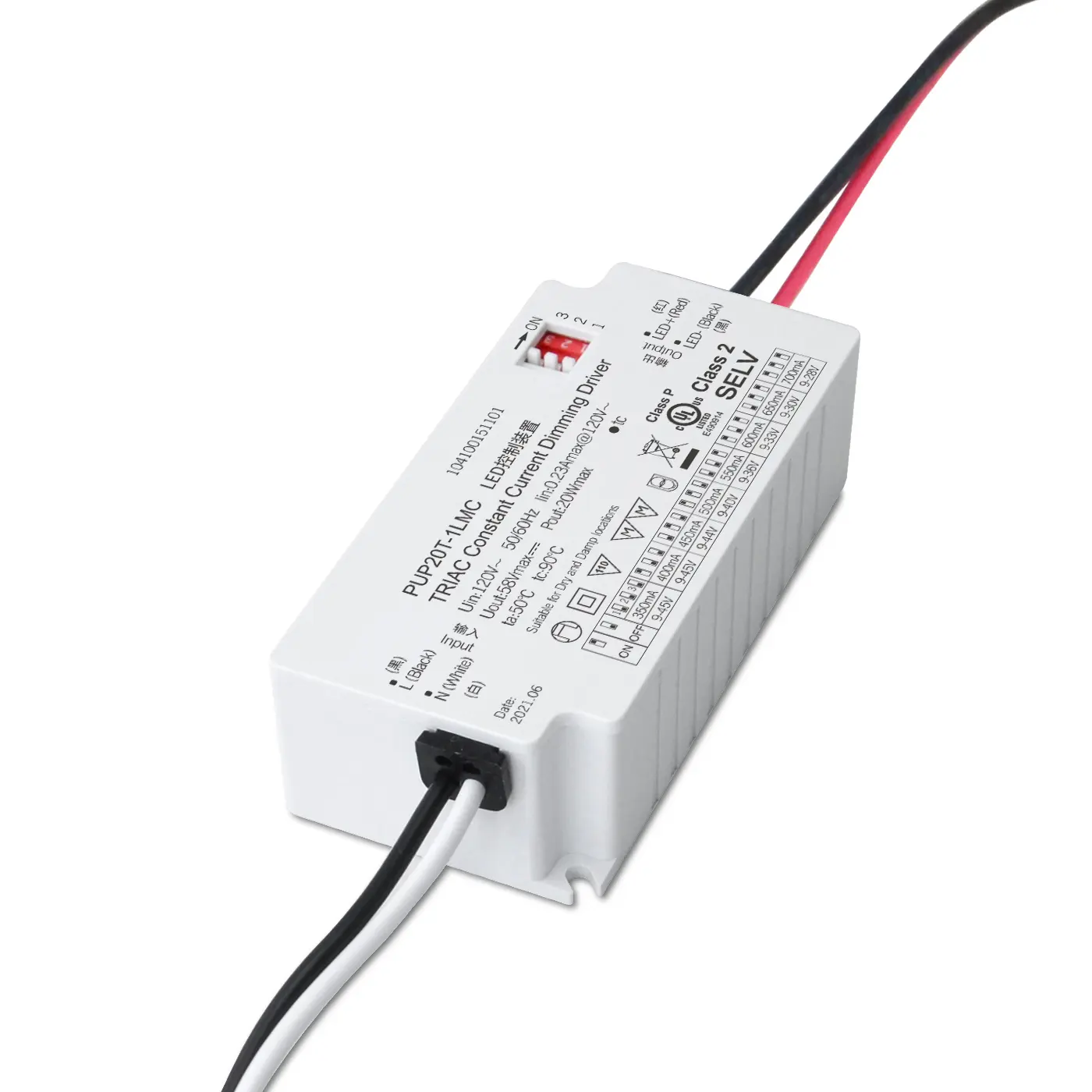 120-277V Eingang 20W Triac United State Markt für Scheinwerfer LED Konstant strom Dimmen Triac Treiber