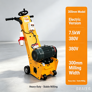 Décapeuse électrique à béton 7,5 kW, <span class=keywords><strong>moteur</strong></span>, largeur de fraisage 250 mm, profondeur 0-8 mm, machine de préparation de surface, garantie 1 an - Product Image 6