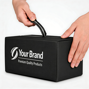 Boîte d'expédition pour nettoyant visage et soins de la peau avec bande déchirable, emballage DTC en carton ondulé B, logo personnalisé - Product Image 4