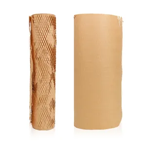 Factory Price Honeycomb Wrapping Paper Roll Customized Cushioning Protective Wrap Paper Black Honeycomb Wrapping Paper