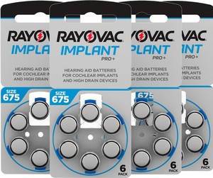Implantes Cocleares <span class=keywords><strong>Rayovac</strong></span>. <span class=keywords><strong>Pilas</strong></span> <span class=keywords><strong>Rayovac</strong></span> Pro+ para Implantes Cocleares y Audífonos, Tamaño 675 para un Uso Prolongado - Product Image 5