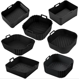 <span class=keywords><strong>Bandeja</strong></span> de silicona para freidora de aire y tapete protector, apto para alimentos, para uso doméstico - Product Image 1
