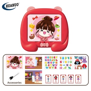 Juguetes educativos para niños en edad preescolar, el más nuevo rompecabezas magnético de cartón 3 en 1, tablero de escritura, juego de juguetes de dibujo para niñas, regalo - Product Image 3