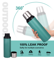 Botol Air Luar Ruangan Everich Populer 750ml Botol Stainless Steel - 360 °   Tutup Anti Bocor & Isolasi Dinding Ganda