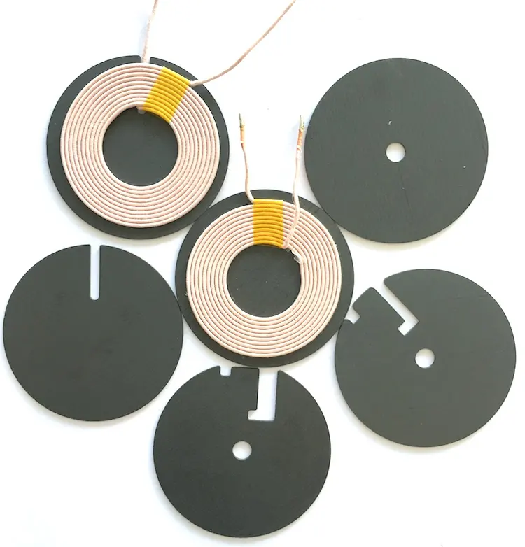 Matériaux magnétiques Qi Ferrite od50 mm recharge sans fil A11 feuille de Ferrite pour recharge sans fil de téléphone portable