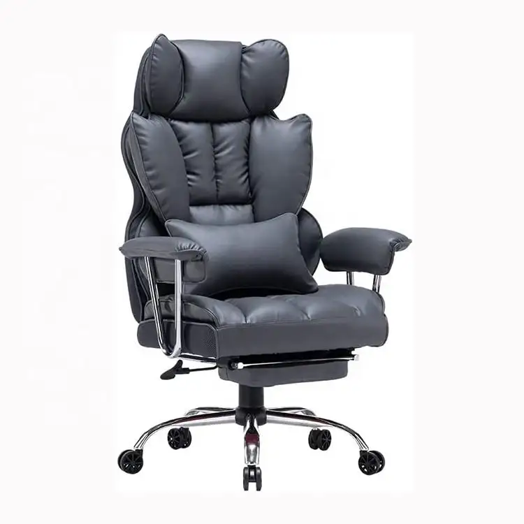 Ddp Botswana Cadeira de escritório giratória com apoio de braços super confortável para executivo Ceo com pés alongados