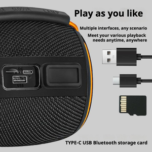 Altoparlante Portatile OKOP808 V5.3 con Illuminazione RGB, Audio Nitido, Bassi da 8W, Impermeabile IPX-1 per Feste all'Aperto e Uso con Computer - Product Image 3