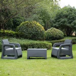 Ensemble de meubles pliants traditionnels, économiques, confortables, imperméables, en plastique PP, pour hôtel, appartement, balcon, terrasse, bistrot - Product Image 1