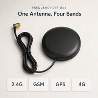 Antenne dôme externe Aurora Yu AG01 4GLTE 2.4GHz WiFi, gain 5dBi, polarisation verticale pour connecteur mâle à angle droit RG174