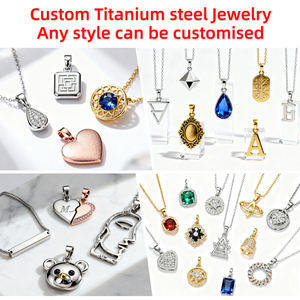 ओमी कस्टम गहने स्टेनलेस स्टील गोल्ड प्लेटेड लिंक चेन मोती और जिरकॉन हार-महिला पुरुषों के बच्चों के लिए उपहार और पार्टी गहने - Product Image 4