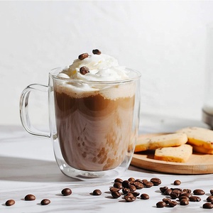 Mug à café de différentes tailles, résistant à la chaleur, 250 ml, <span class=keywords><strong>verre</strong></span> à <span class=keywords><strong>double</strong></span> <span class=keywords><strong>paroi</strong></span> en borosilicate, <span class=keywords><strong>verre</strong></span> à boire - Product Image 6