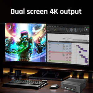 Minipc Amd 5 <span class=keywords><strong>5600U</strong></span> Amd 7 <span class=keywords><strong>5800U</strong></span> Mini Computadora Win10 Win11 Pro Mini Pc Industrial Sin Ventilador - Product Image 2