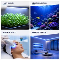 Lámpara de Efecto de Atmósfera Dinámica para Escenario, LED Azul 2835 de 460nm y 0.5W, Ángulo de 120 Grados, Fuente Profesional