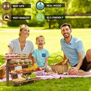 Présentoir en bois pour cupcakes, sans outil, supports rustiques pour l'affichage, idéal pour l'artisanat et les étagères Funko Pop - Product Image 5