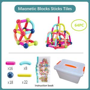 Ensemble <span class=keywords><strong>de</strong></span> boules magnétiques pour garçons et filles, blocs <span class=keywords><strong>de</strong></span> construction créatifs, bricolage - Product Image 6