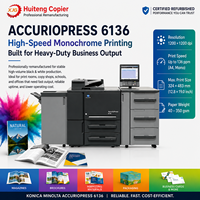 Photocopieur reconditionné pour Konica Minolta BH 6136 6136P 6120, imprimante numérique d'occasion, machine d'impression et de copie A3