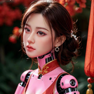 จัดส่งฟรี หุ่นยนต์<span class=keywords><strong>ป</strong></span>ระดิษฐ์อัจฉริยะตกแต่งชุดกี่เพ้าสไตล์ตะวันออกสำหรับผู้หญิง รู<span class=keywords><strong>ป</strong></span>หน้าและขนาดใบหน้าหลากหลายรูปแบบ - Product Image 1