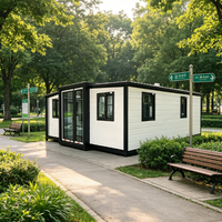 Casa Contenedor Portátil de 20 pies, Casa Contenedor Prefabricada, Área de Ocio Urbana Ecológica, Montaje Rápido, Aislamiento Térmico