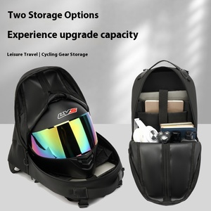 HESHI Unisex gran capacidad impermeable casco completo bolsa de almacenamiento motocicleta Rider Gear mochila para ciclismo bolsas - Product Image 3