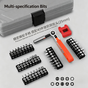 64 Pc Socket Wrench Set 1/4 In Drive Chrome Plated Torx Hex Automotive Repair Tools - Product Image 3