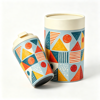 Mug à café de 12 oz avec couvercle, Mug rouge Half Million Tiger de 350 ml, logo personnalisé, impression intégrale, mug à café de voyage