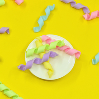 Vente chaude arc-en-ciel couleur polymère argile bonbons torsion cannes pour bricolage à la main matériel gâteau décoration