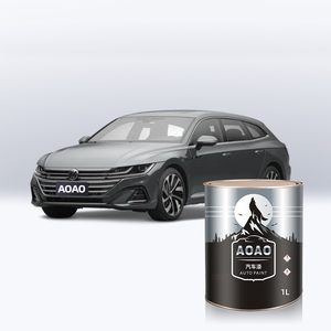 Pintura Automotriz de Poliuretano con 95% de Coincidencia de Color para VW <span class=keywords><strong>Arteon</strong></span>, Reacabado Profesional, Código LC9X Negro LB7W Plateado, Taller de Carrocería - Product Image 4