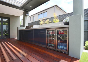 BAINENG Ensemble complet de meubles de <span class=keywords><strong>cuisine</strong></span> modulaires en acier inoxydable pour l'extérieur, idéal pour les villas, les complexes hôteliers et les jardins résidentiels - Product Image 2