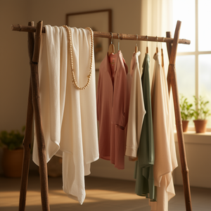 Catena di perline in legno Ilan 20mm 90cm, perline in legno naturale per decorazioni di abbigliamento - Product Image 2