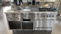 Équipement de cuisine commercial de type USA, version luxe, en acier inoxydable, à économie d'énergie, alimenté au gaz, marque HUARUI